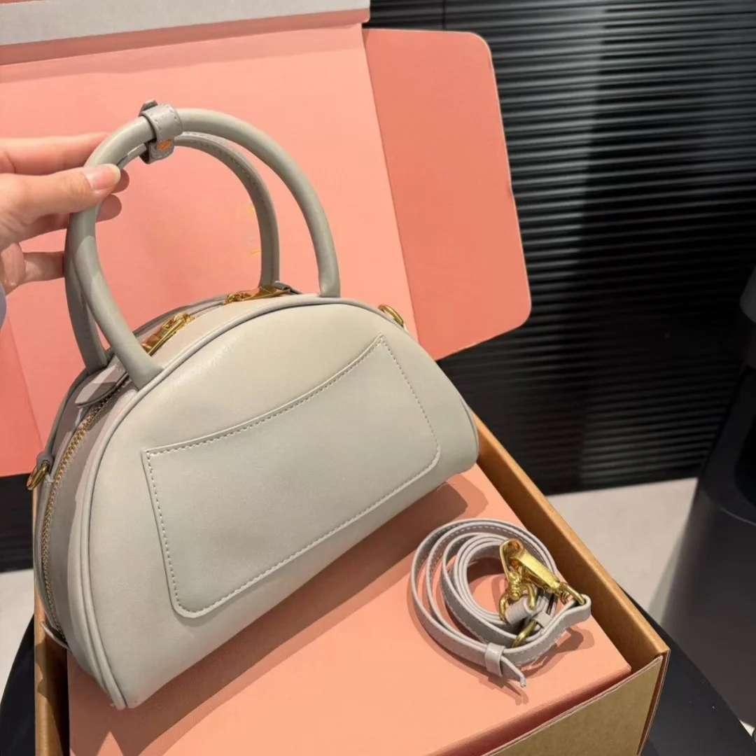 

Real Leather Women's bags 2025 new jiaozi mini pillow bag advanced commuter Joker one-shoulder portable diagonal Bags for women