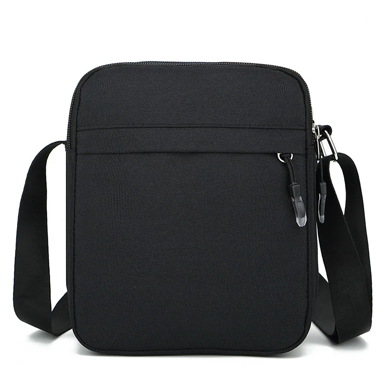 Bolso de hombro de tela Oxford para hombre, bandolera pequeña, informal, Simple, para teléfono móvil, cartera con solapa, tarjetero