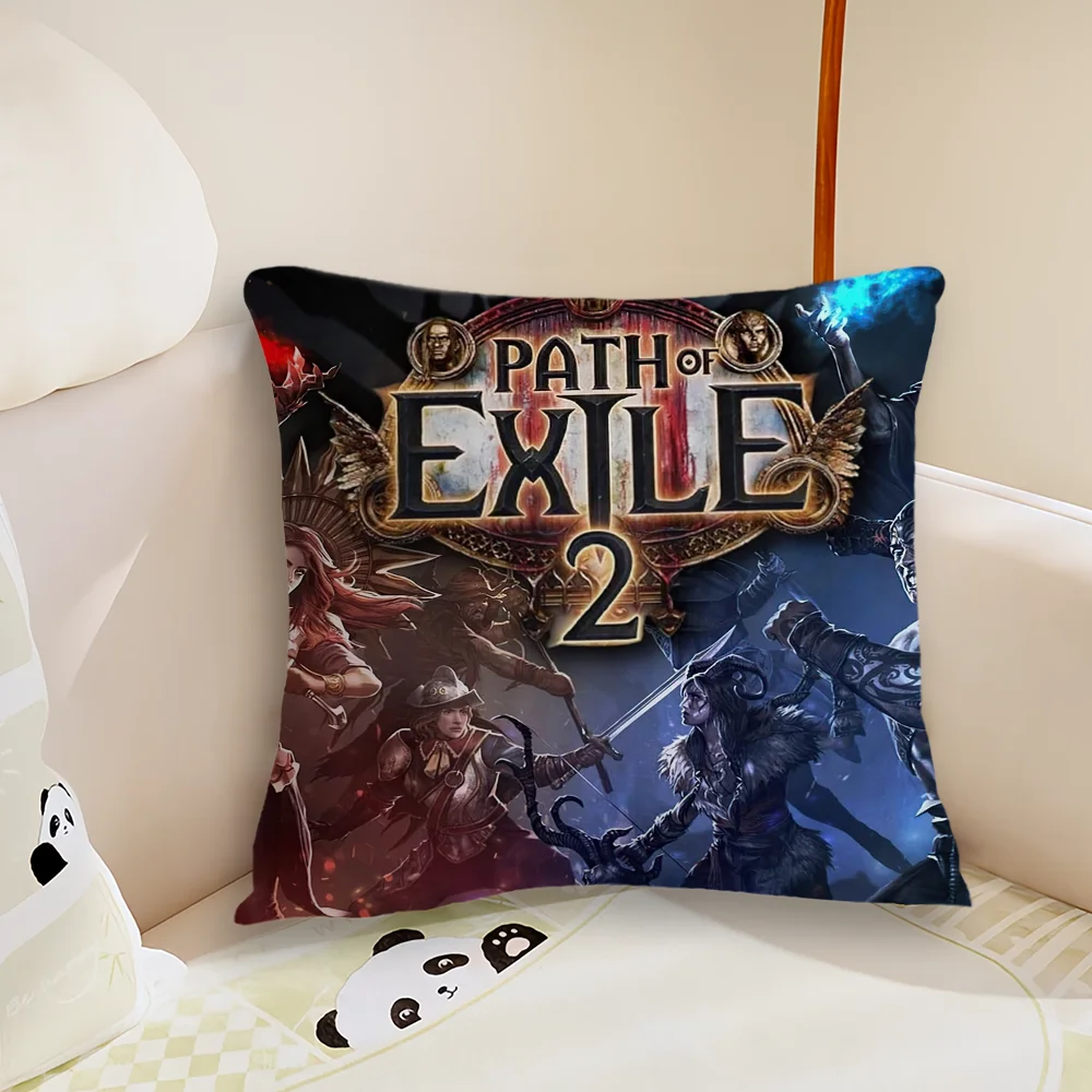 Game P-Path of E-Exile 2 Pillow Case Living Room Sofa Cushion Cover Suitable For Home Bedroom Room Decoration