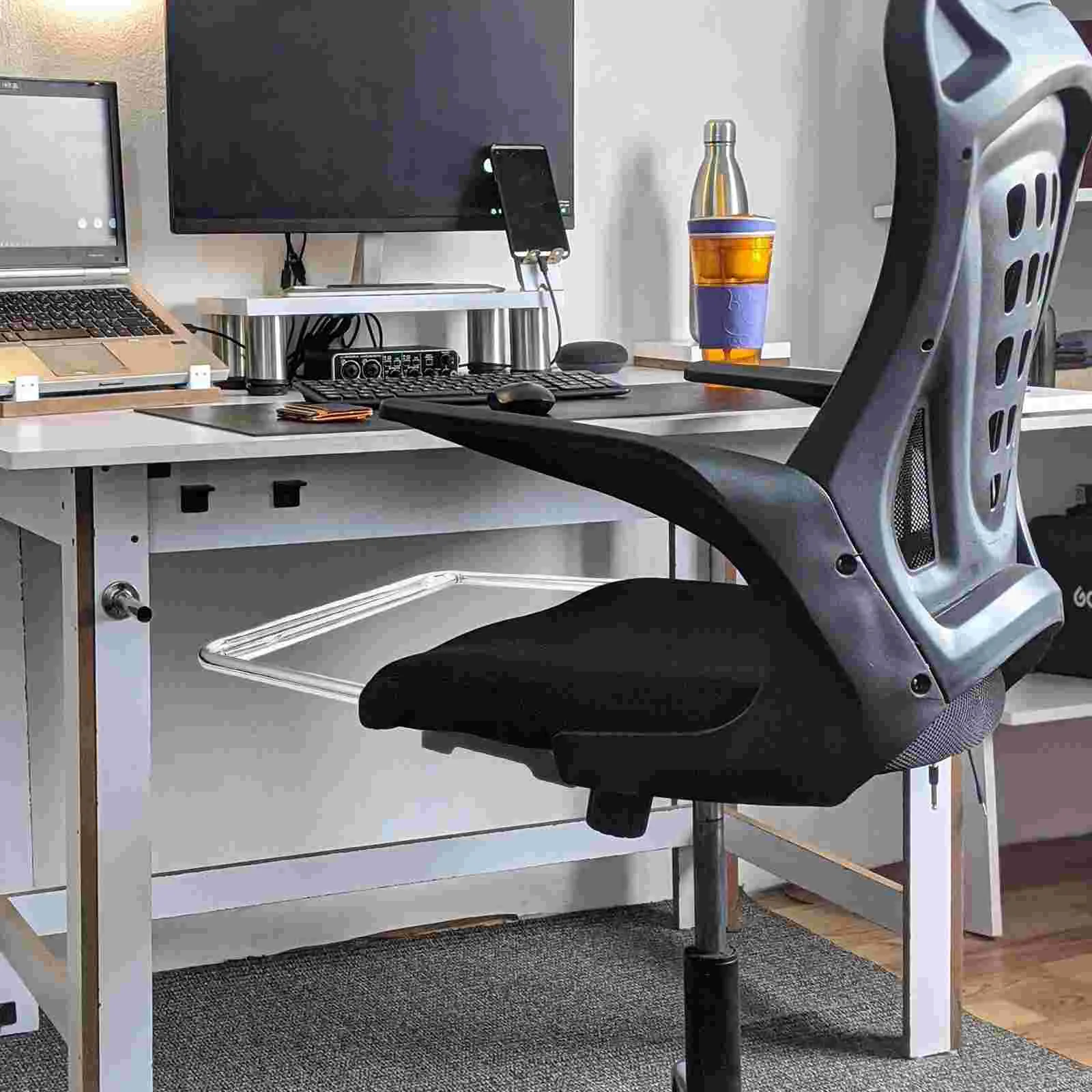 Swivel Chair Accessories Stainless Steel Foot Rest Office Desk Footstool Support Footrest Supply Under Feet