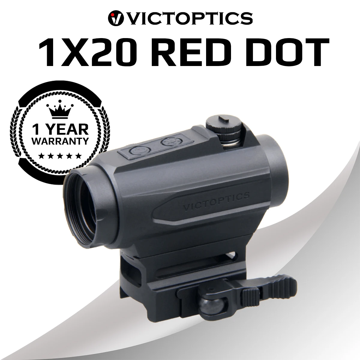 

VictOptics SRD 1x20 Reflex Sight Red Dot Scope 3MOA Dot Size with 8 Levels Red Dot Intensity For AR Series