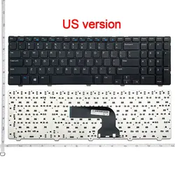 Клавиатура GZEELE для ноутбука Dell Inspiron 15, 3521, 15R, 5521, 15, 3537, 0YH3FC, YH3FC, черная рамка