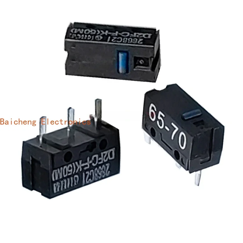 10PCS Micro switch D2FC-F-K (50M) limit switch blue head 50 million times mouse switch