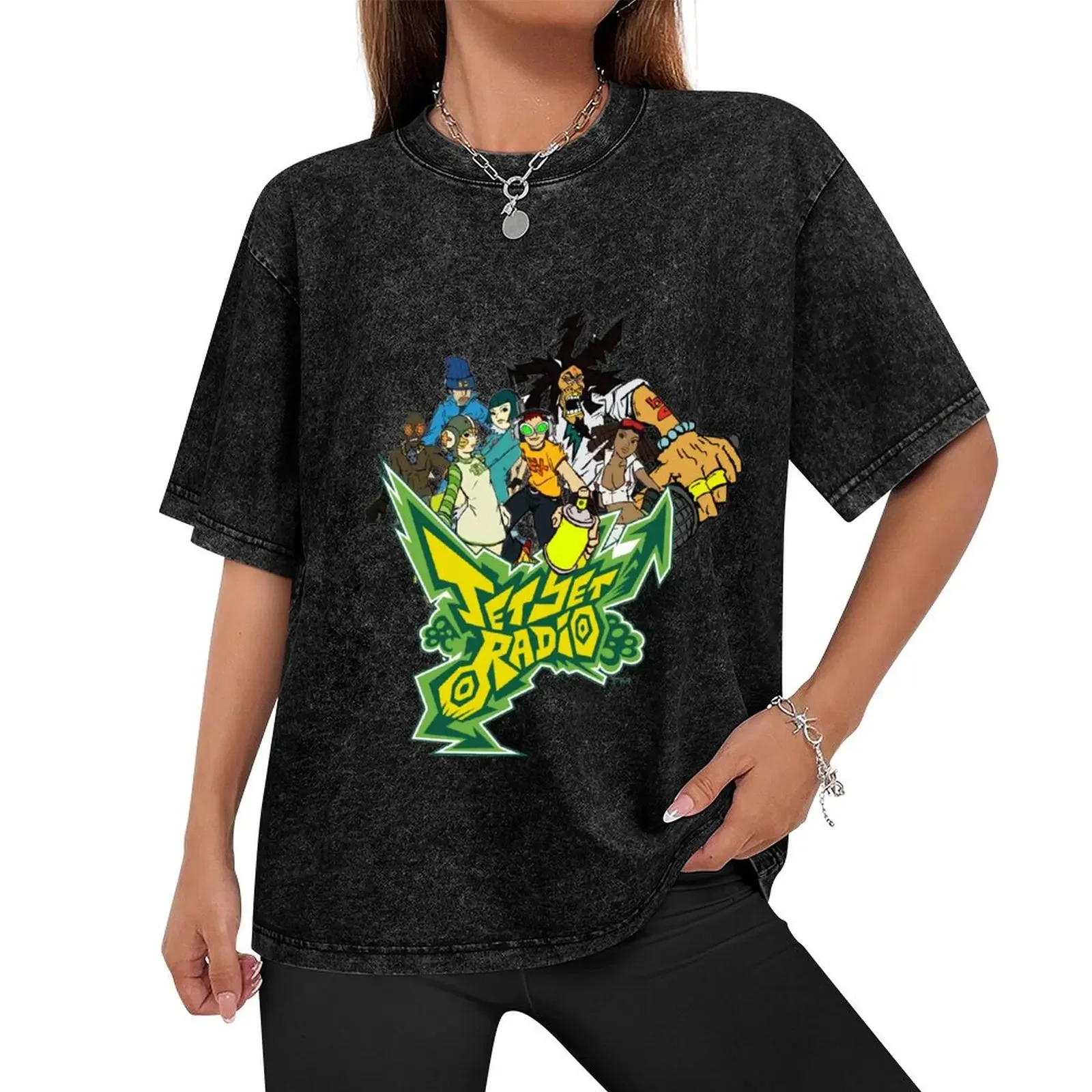 Jet Set Radio Mash T-Shirt summer tops shirts graphic tee aesthetic clothes plain white t shirts men