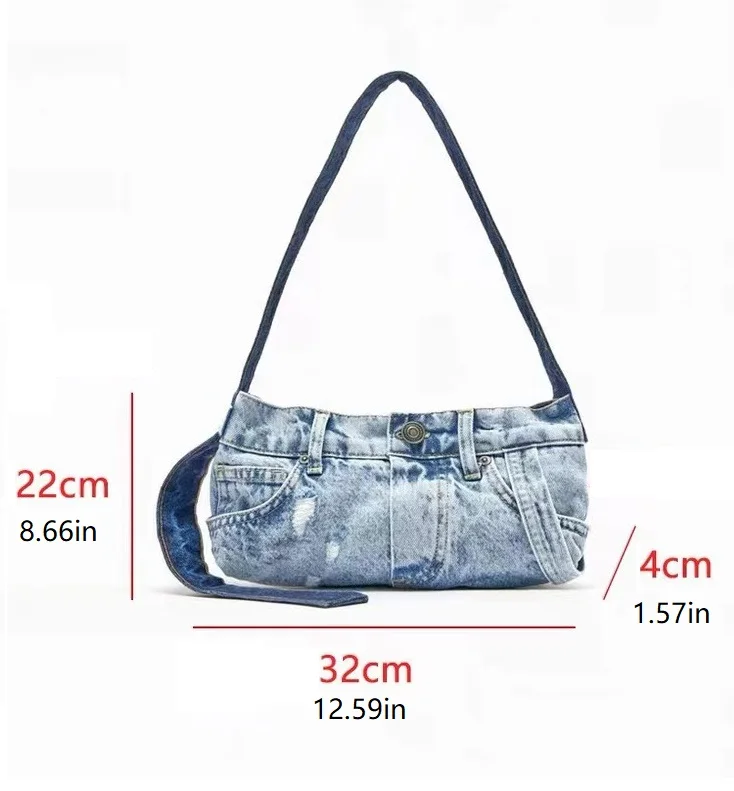 Denim Women Messenger Bag small Casual Satchel Cool Girl Totes Travel Solid Color Soft female Handbag blue bolsas