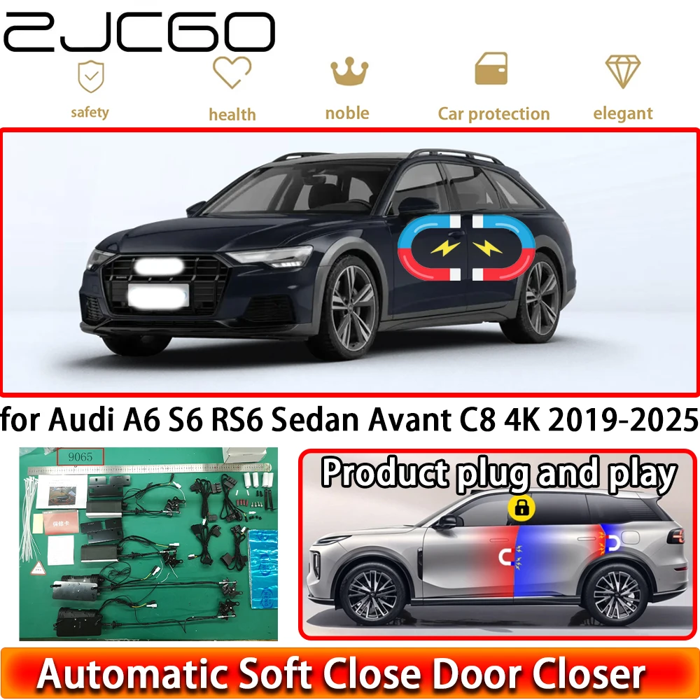 

for Audi A6 S6 RS6 Sedan Avant C8 4K 2019-2025 OEM Car Soft Close Door Kit Power Closing Latch System Auto Pull Door Easy Close
