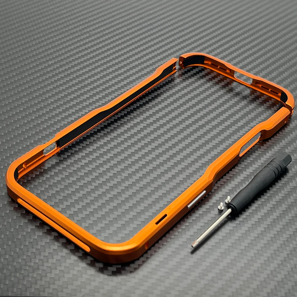 Lekka aluminiowa ramka metalowa do etui na iPhone 17 Pro Max, Air 16, 15 Plus, 14, 13 Mini, 12, metalowy bumper, odporna na wstrząsy osłona z ochroną obiektywu. — zdjęcie produktu 3