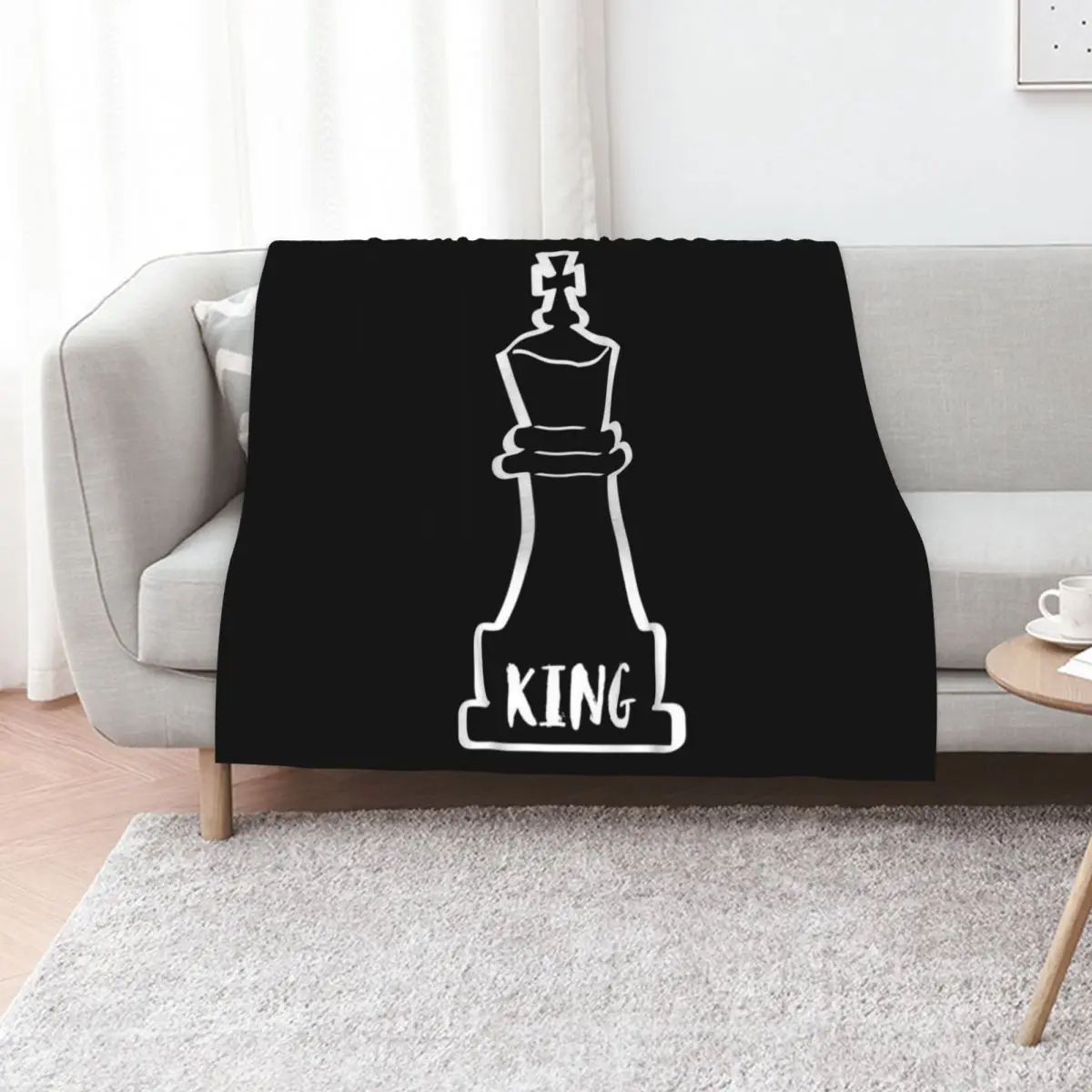 the king of chess chess piece king Throw Blanket Moving Picnic Hairys Multi-Purpose Soft Plush Plaid Blankets