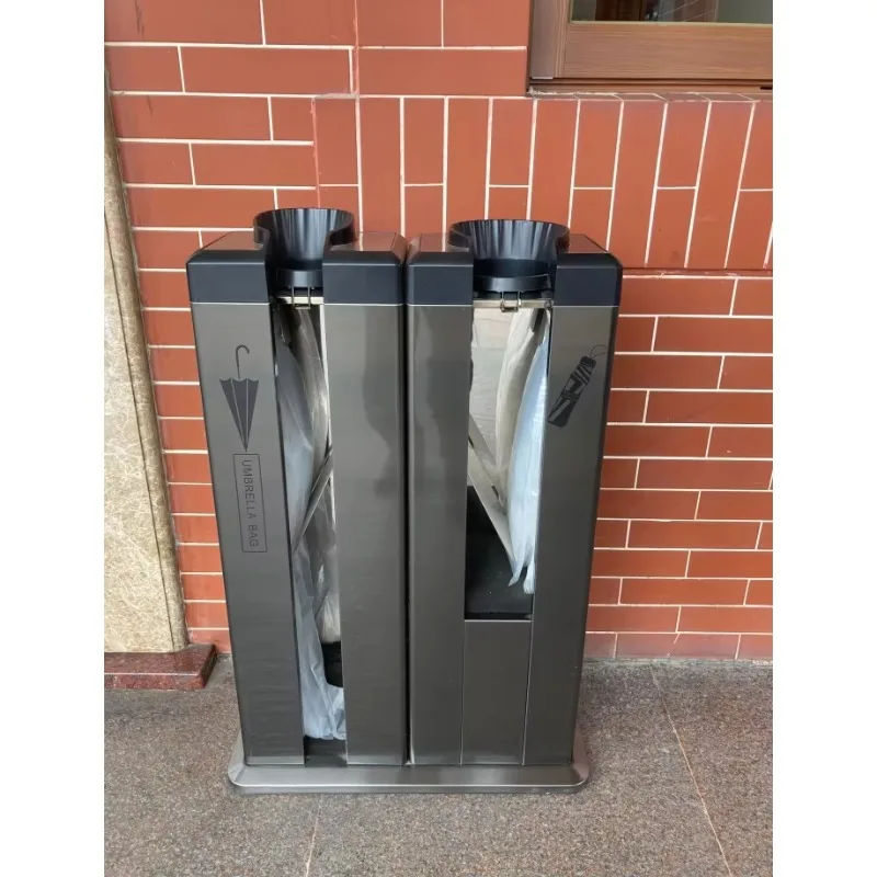 Modern Design Automatic Wet Umbrella Wrapping Machine Double Chute with 200pcs Free Plastic Bags for Wet Umbrella Bagging