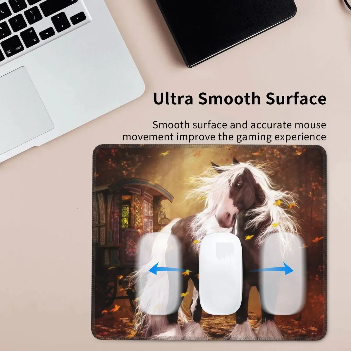 

Коричневая лошадь Herd Running Galloping Любители животных Юмор Коврик для мыши Компьютерная клавиатура Коврик для мыши Геймер ПК Ноутбук Настольный коврик Настольные коврики