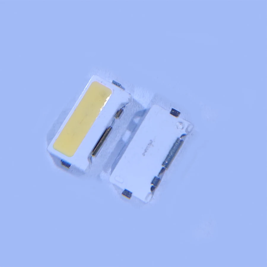 100PCS/Lot Edge SMD LED 7032 6V 1W 160mA  Cool White High Power For TV Backlight