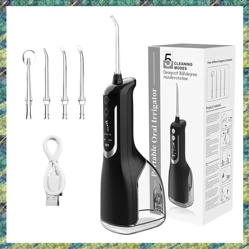 

Nana Ирригатор для полости рта USB Перезаряжаемый ирригатор для воды Портативная струя воды Резервуар для воды 330 мл Водонепроницаемый очиститель зубов