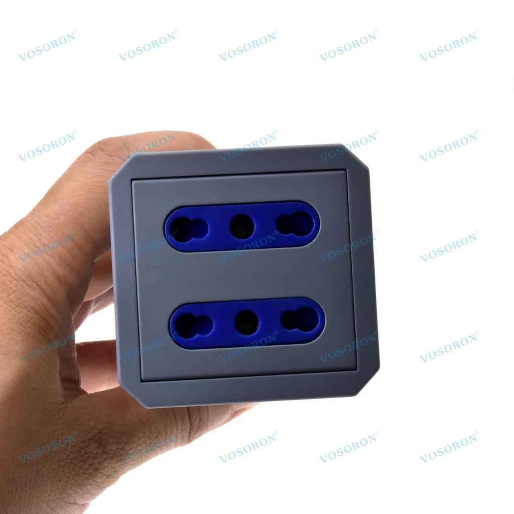 IP44 16A RV محول القابس IEC309 316P6 إلى المزدوج إيطاليا 10A/16A محول المخرج