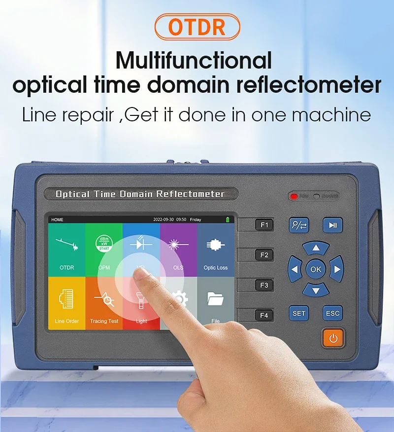 

COMPTYCO-Mini OTDR Touch Screen Fiber Reflectometer, AUA600U/A, 1310/1550nm, 24/22dB, OLS OPM + VFL 60km