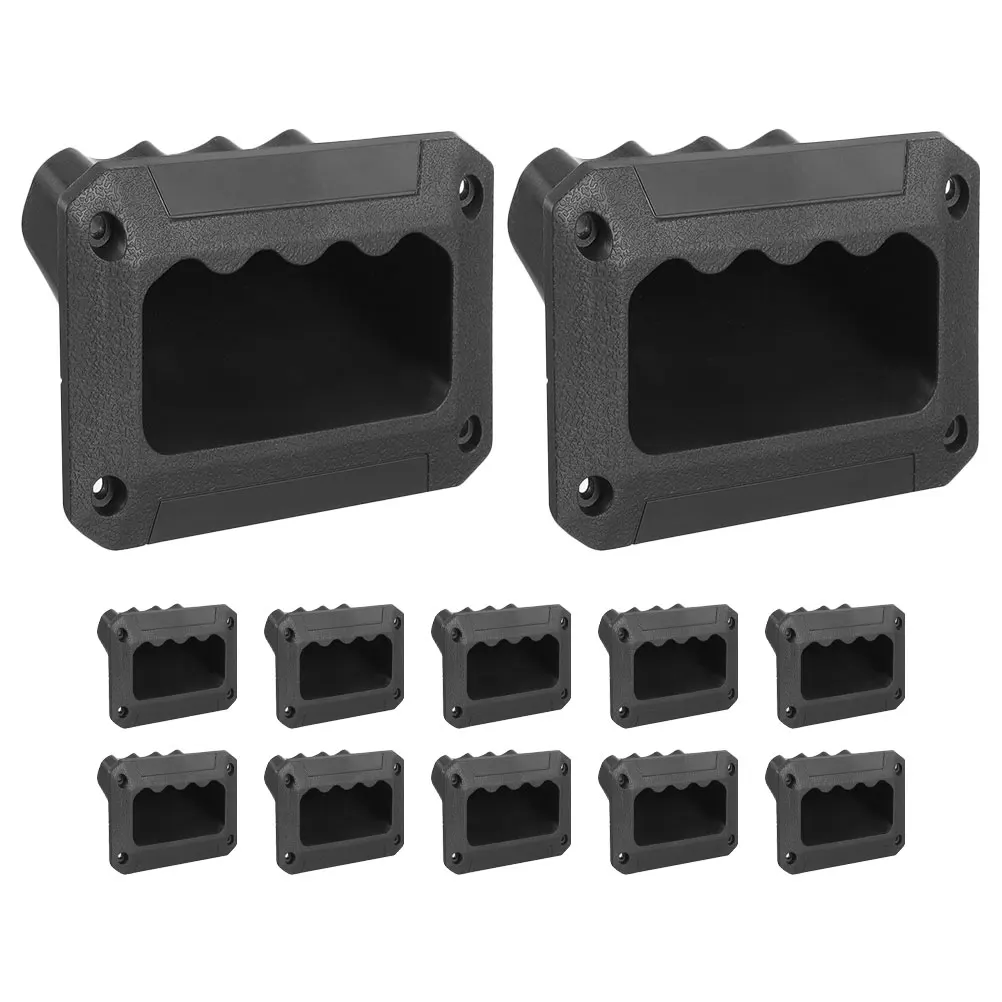 

12pcs Handles Flush Pull Speaker Recessed Door Speaker Handles Recessed Door Pull Knob Audio Boxes Durable Stage Event