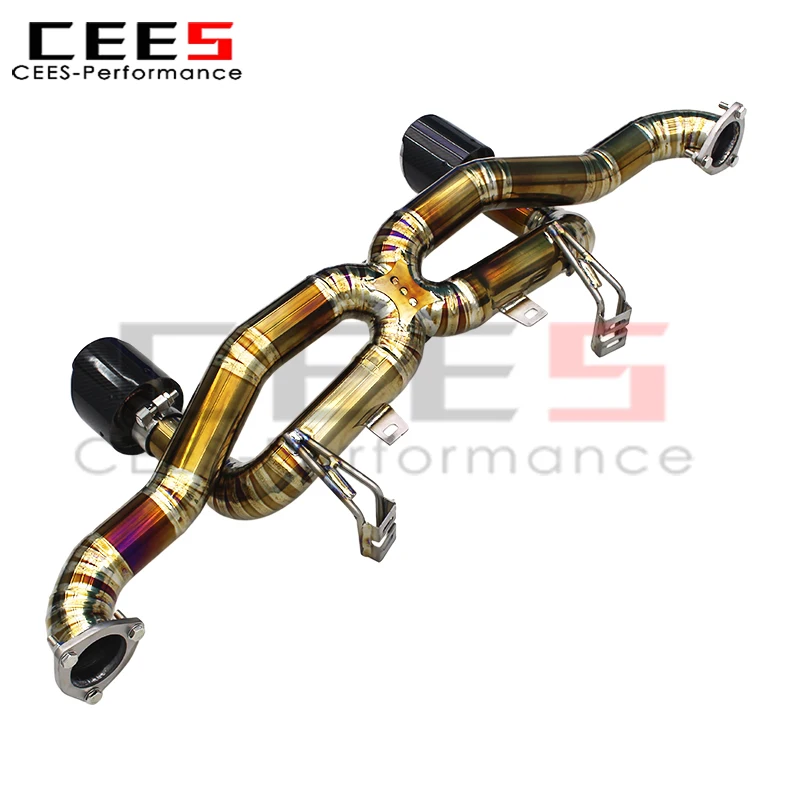 CEES for Porsche 718 Cayman Spyder GT4 RS 4.0L 2022-2025 Catback Exhaust Race OAP Test Pipe Non Valved Direct Pipes