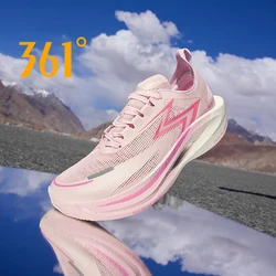 361 Degrees NEW Flame 2.5 Men Running Shoes Marathon Sports Carbon Plate Racing Breathable Cushioning Male Sneakers 672332207