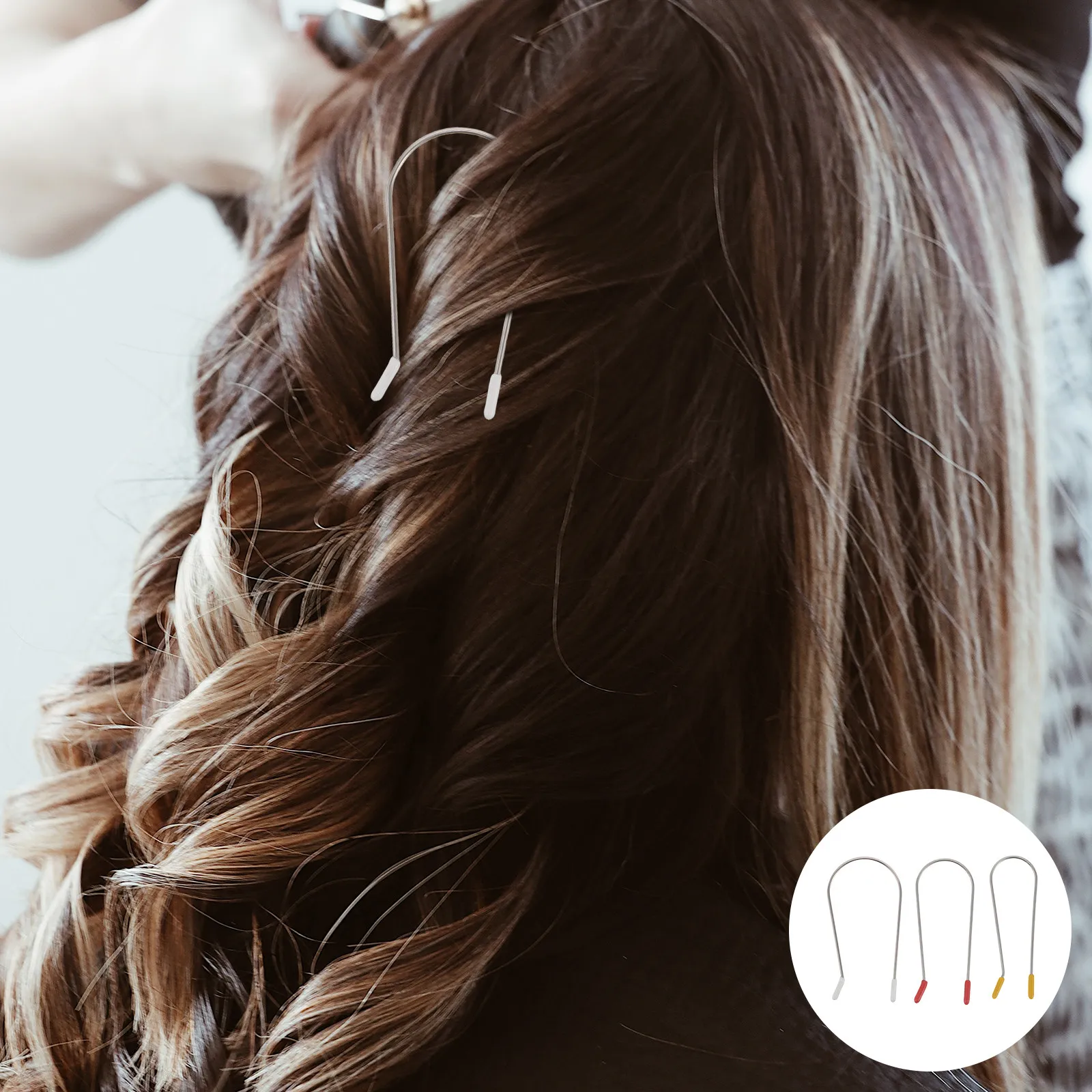 

24 шт. термостойких U-образных зажимов для электрических бигудей, сменные зажимы для укладки волос и создания локонов