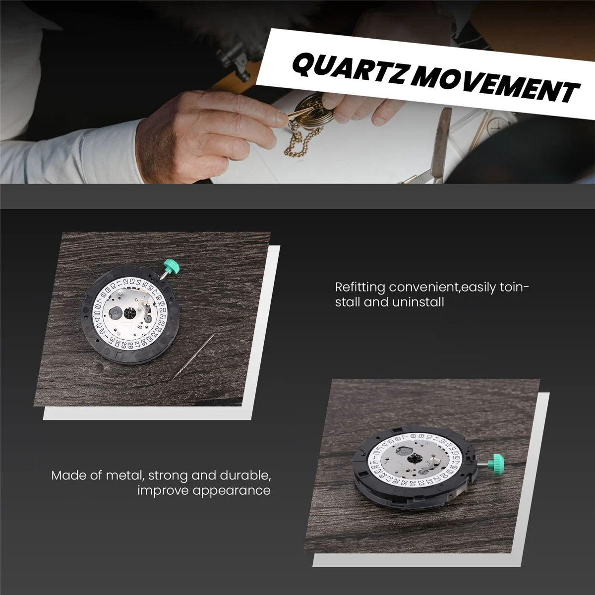 

Suitable for Miyota OS20 Quartz Watch Movement with Adjustment Lever (4.5 O'Clock Calendar Position) SSQ