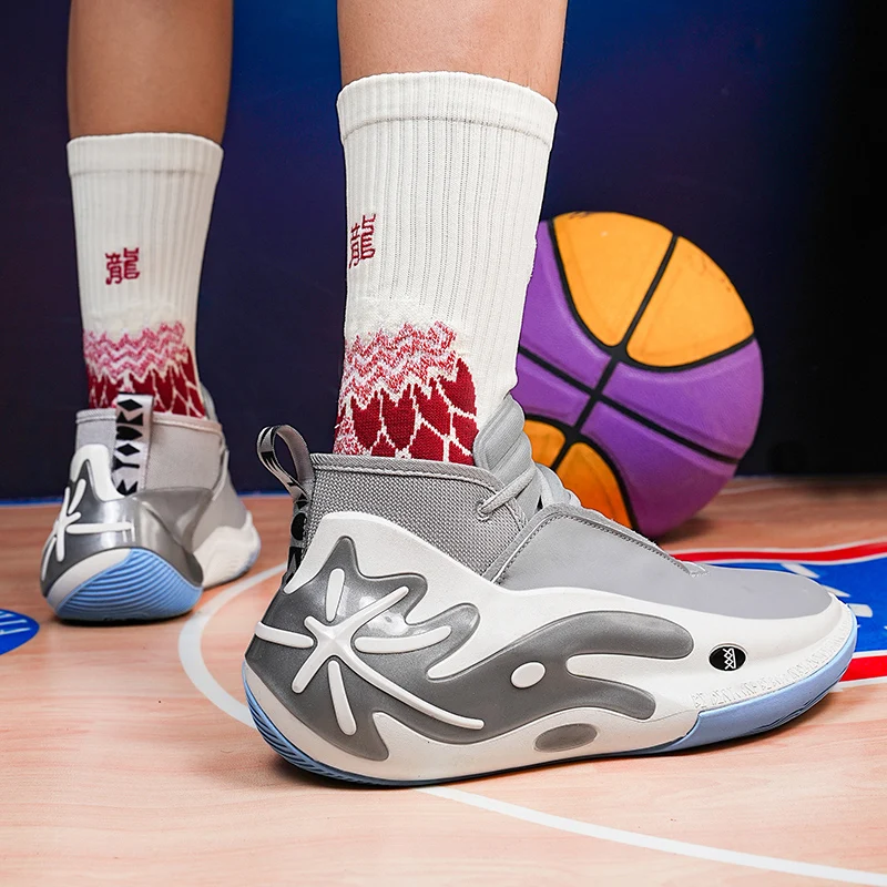 New Men's and Women's Basketball Shoes, New Sports Shoes, Adult Fashionable Breathable Sports Shoes, Comfortable Anti-slip Sport