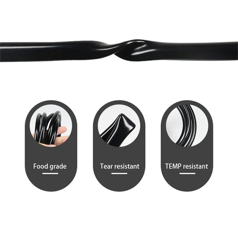 1~10m Food Grade Silicone Tube Black Flexible Aquarium Air Irrigation Pipe Water Connector Garden Hose Fish Tank Pond Pump Hoses