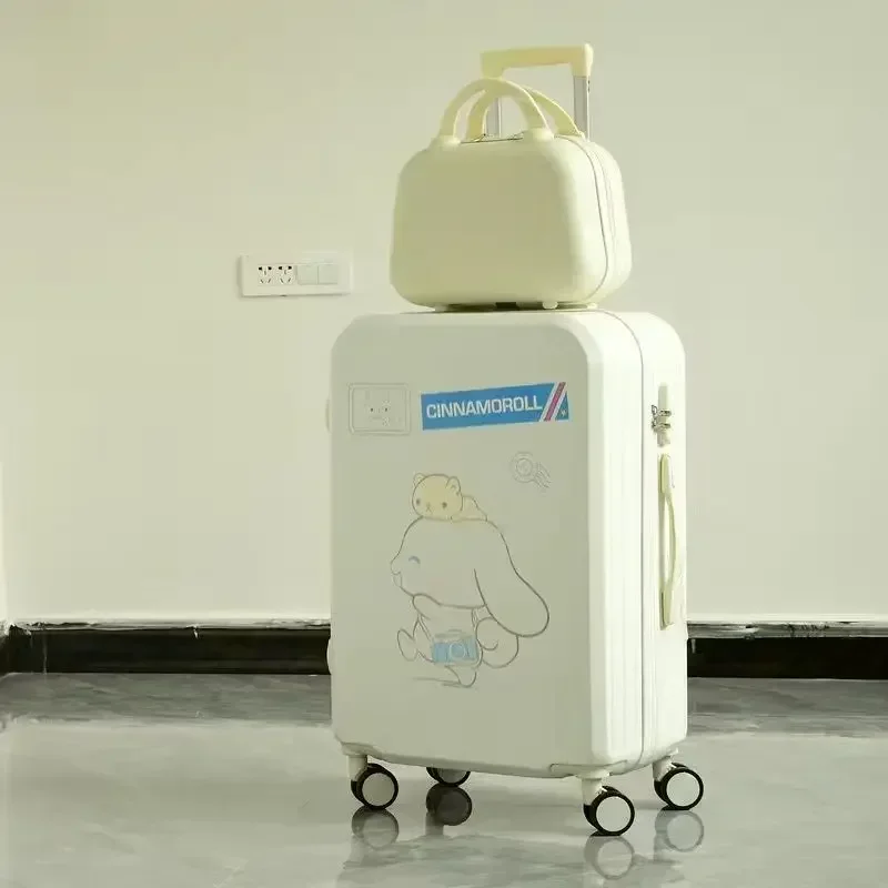 

Cinnamoroll Sanrio Anime Luggage Password Suitcase Cute Kawaii Cartoon Lightweight Trolley Box Boarding Storage Case Gifts