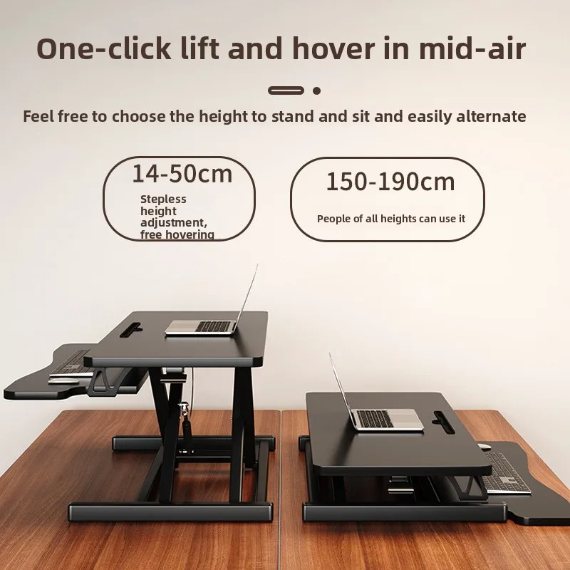 Standing Desk Riser Adjustable Height Laptop Workstation Foldable Table Portable Home Office Desk