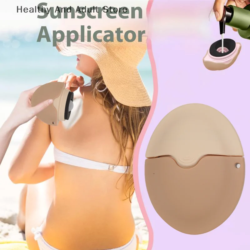 Silicone Suncream Roller Applicator Refillable Oval Isolation Lotion Cream Bottles Stitching Color Cosmetics Tool Travel