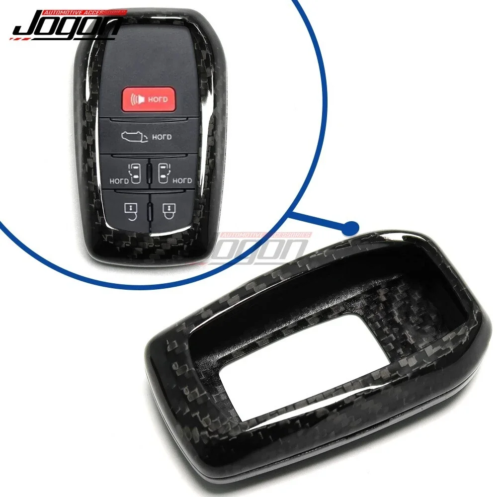 

100% Carbon Fiber Remote Key Fob Cover For Toyota Yaris GR Land Cruiser Collora Prius 2020+ Key Case Protection Car Accessories