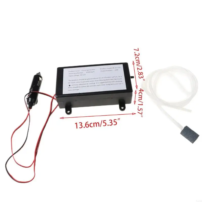 1000mg مولد الأوزون المولد الأوزونوير هواء تعقيم تنقية المعالجة الأسماك الخضار الفاكهة لمطهر الخزان N58D