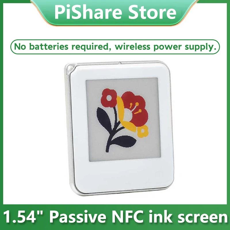 

1.54 inch Passive NFC e-Paper ink (G) RYBW 1.54inch Display Screen No Need Battery Wireless Power & Data Transfer