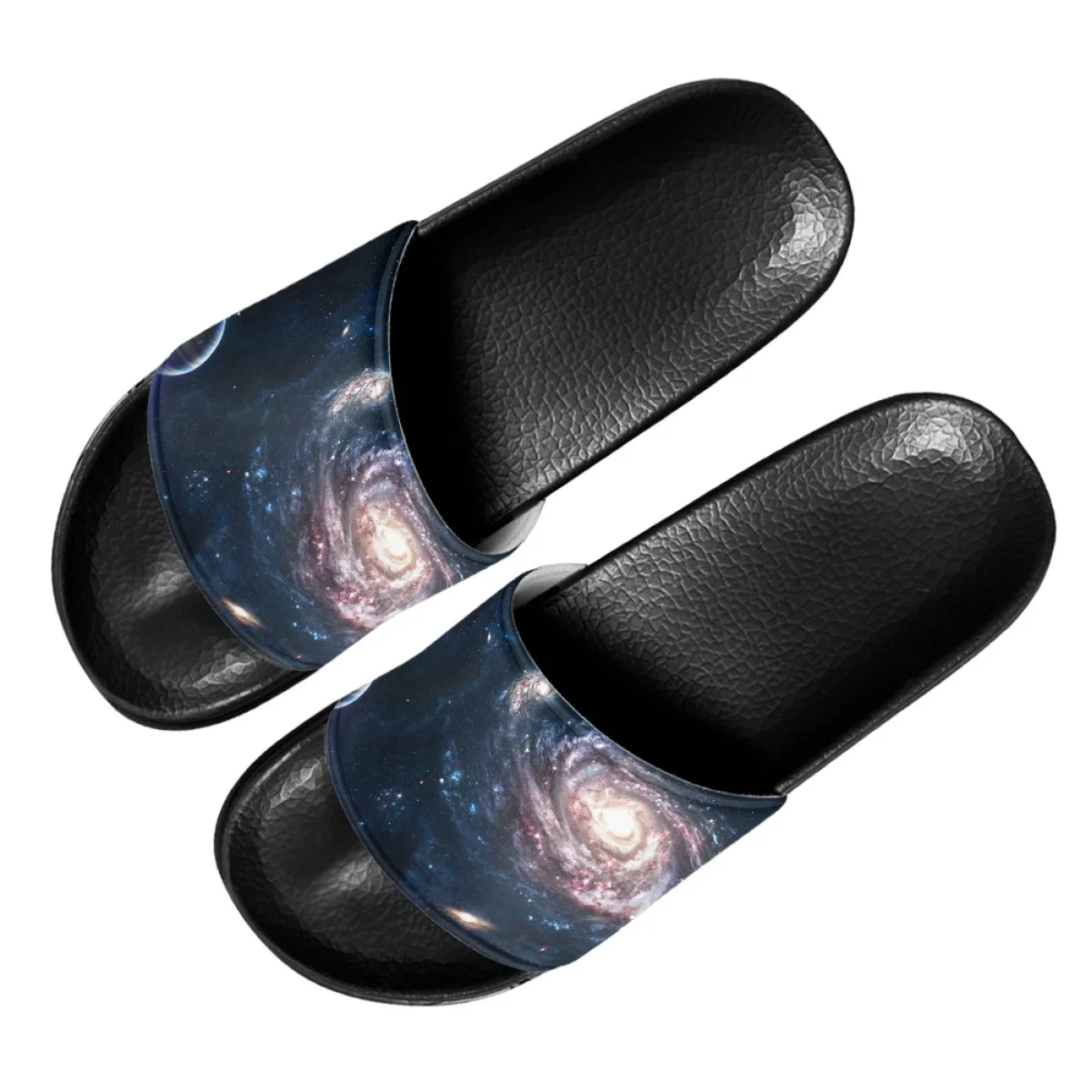 Female Summer Outdoor Slippers Galaxy Pattern Design Leisure Soft Sole Slippers For Home Fashion Women's Household Flat Sandals