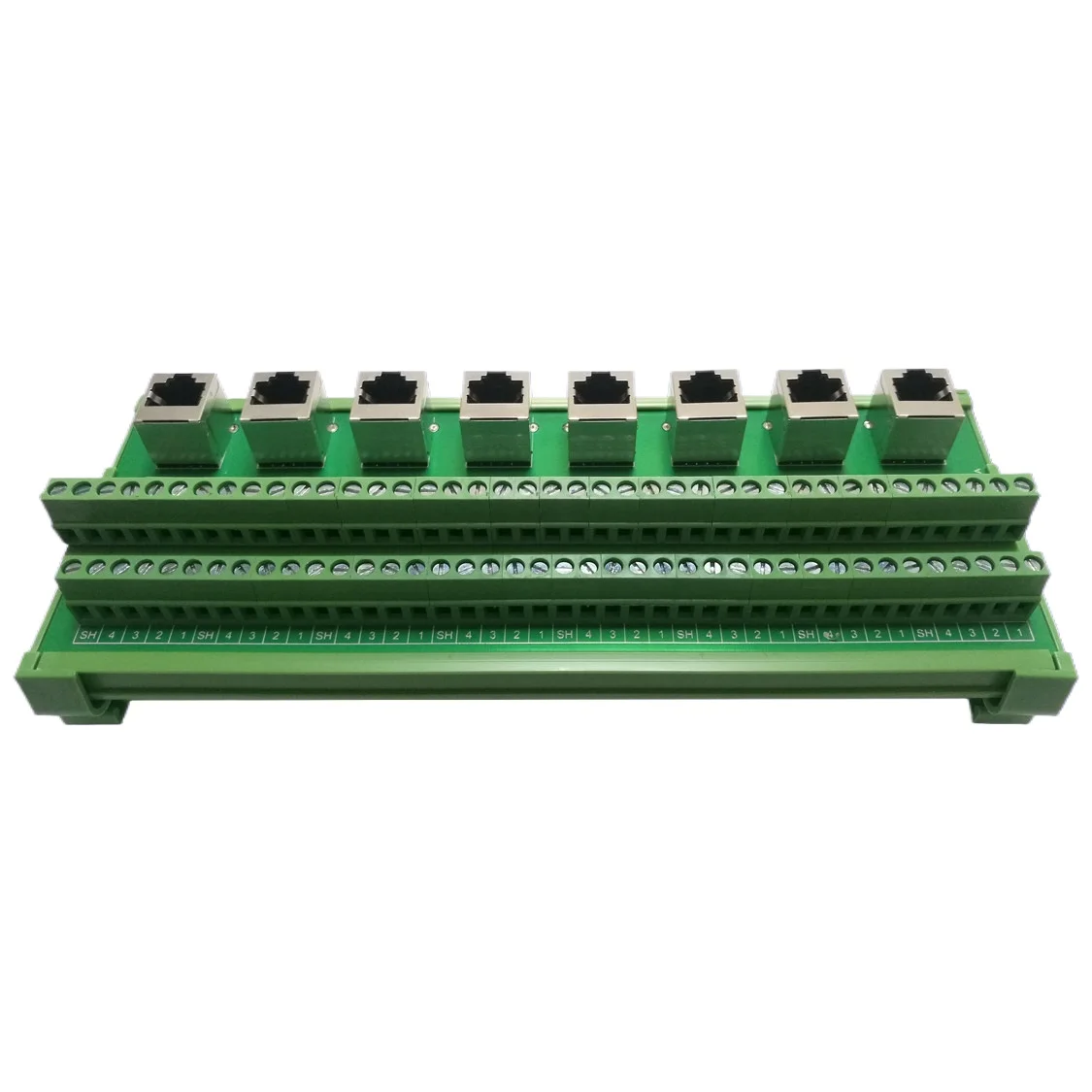 RJ45 Adapter Terminal Board Network Port To Terminal Network Cable Module Frame Guide Rail Installation