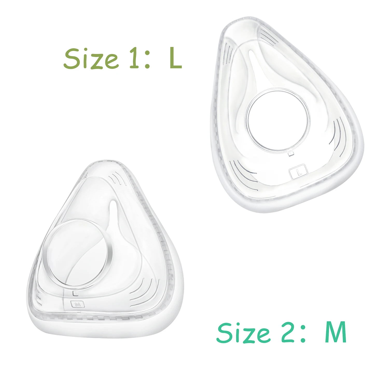 

Compatible with resmed F20，cpap Airfit f20，Replacement Silicone Cushion, Full Face Mask Covers Mouth and Nose,Sleeping mask