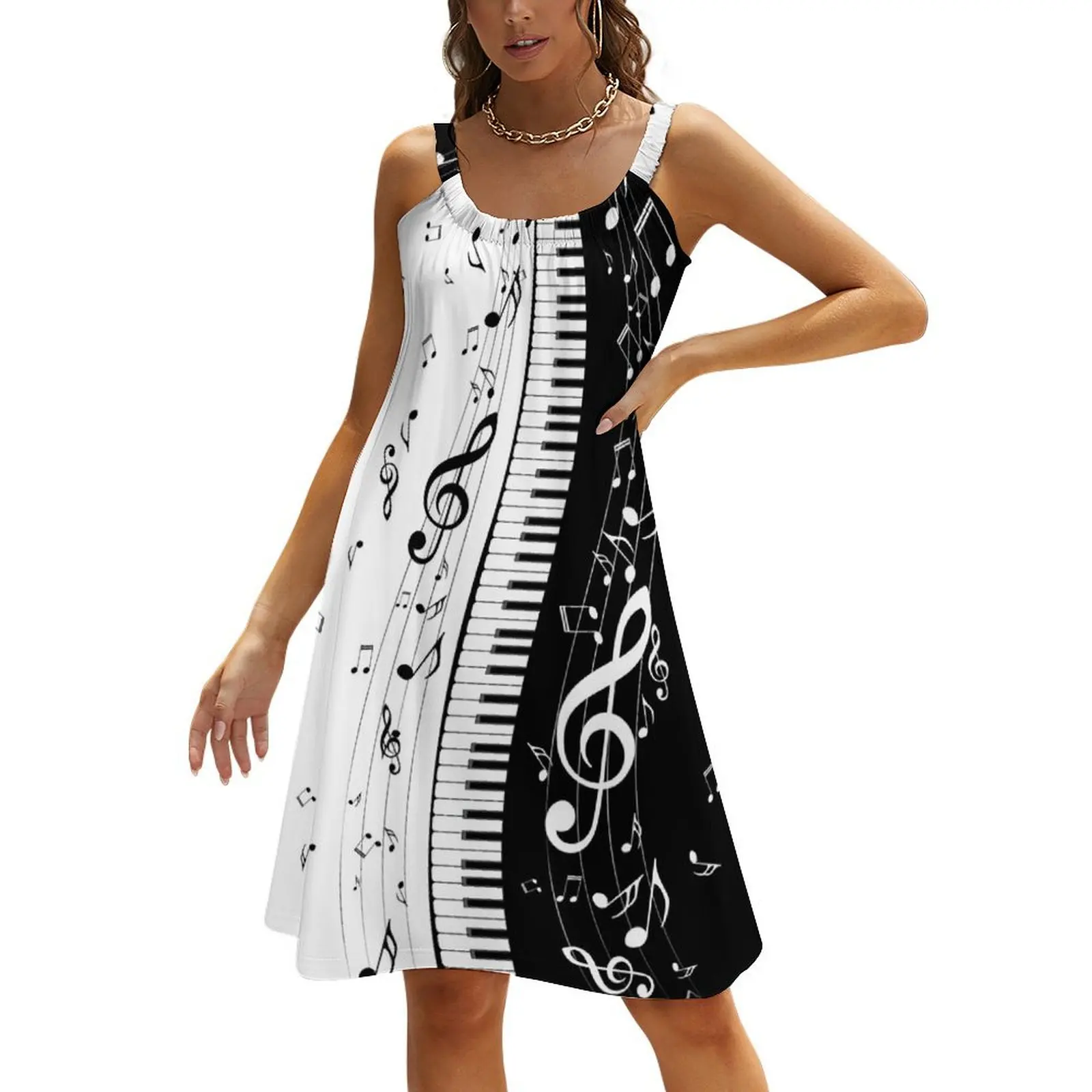 

Minimalistic Piano Keys Beach Sling Skirt elegant chic wedding evening dresses womans clothing