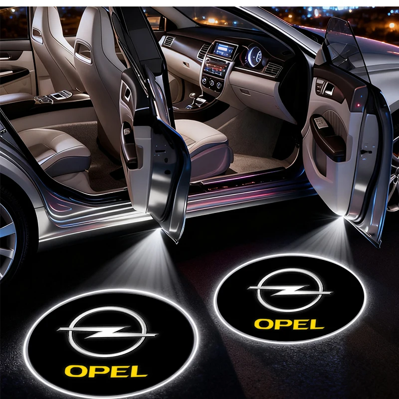 

2 шт. светодиодных проекторов для дверей автомобиля Opel Vauxhall Corsa Astra Insignia Zafira Omega Mokka, аксессуары для подсветки дверей с эффектом «Ghost Shadow»