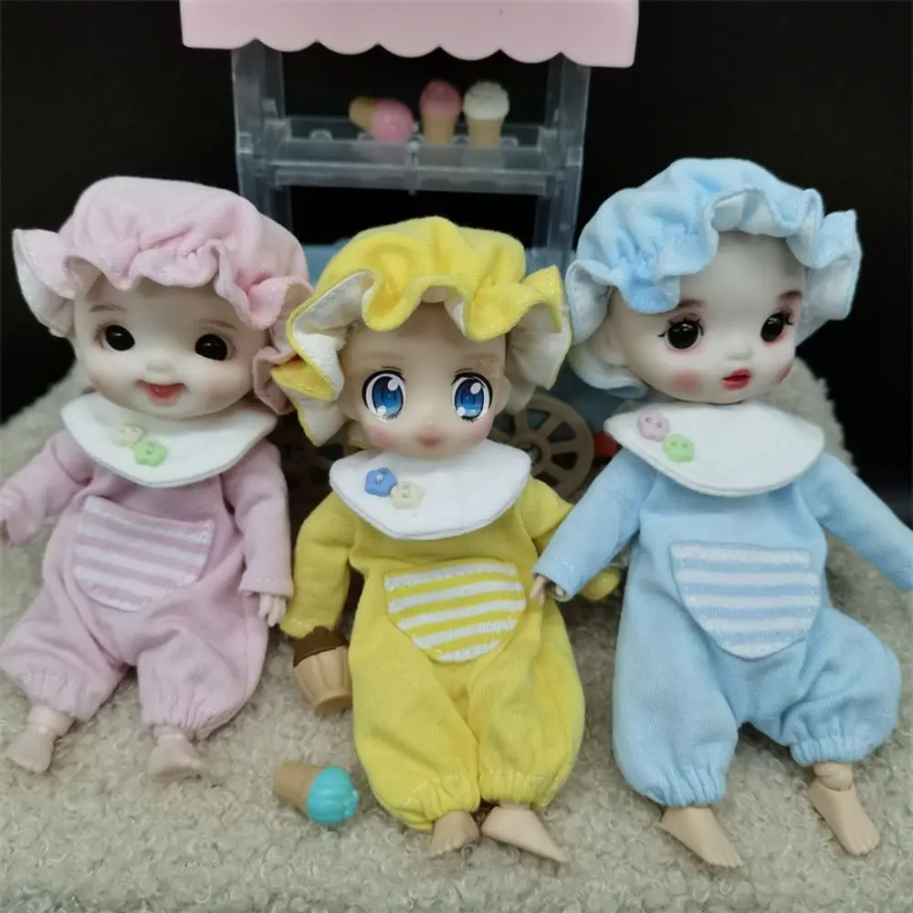 1 Set Kawaii Obitsu 11 Doll Onesie Clothes Handmade Doll Crawl Suit Decoration GSC Body Daily Wear Clothes Kids Presents Toy