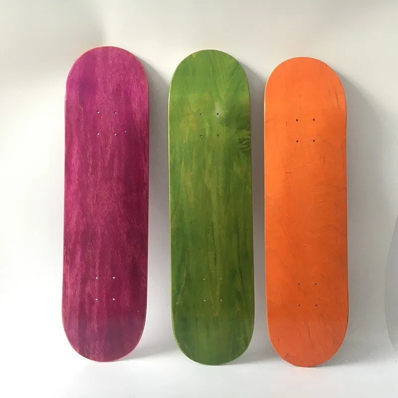 7.75INCH 8.0INCH 8.25INCH 8.5INCH CANANDIAN MAPLES SKATEBOARD DECK 7 PLYS DYED COLOR MAPLES COLD PRESS BLANK DECK PRO QUALITY OE