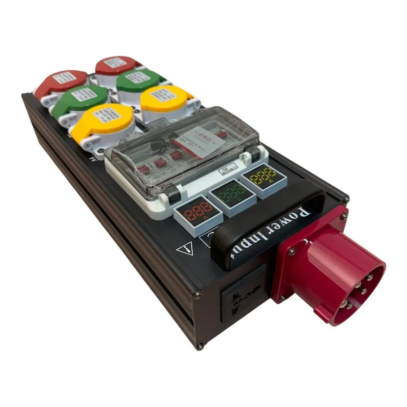 6-Way power box, 6-way power box, American standard and European standard plug-in box.