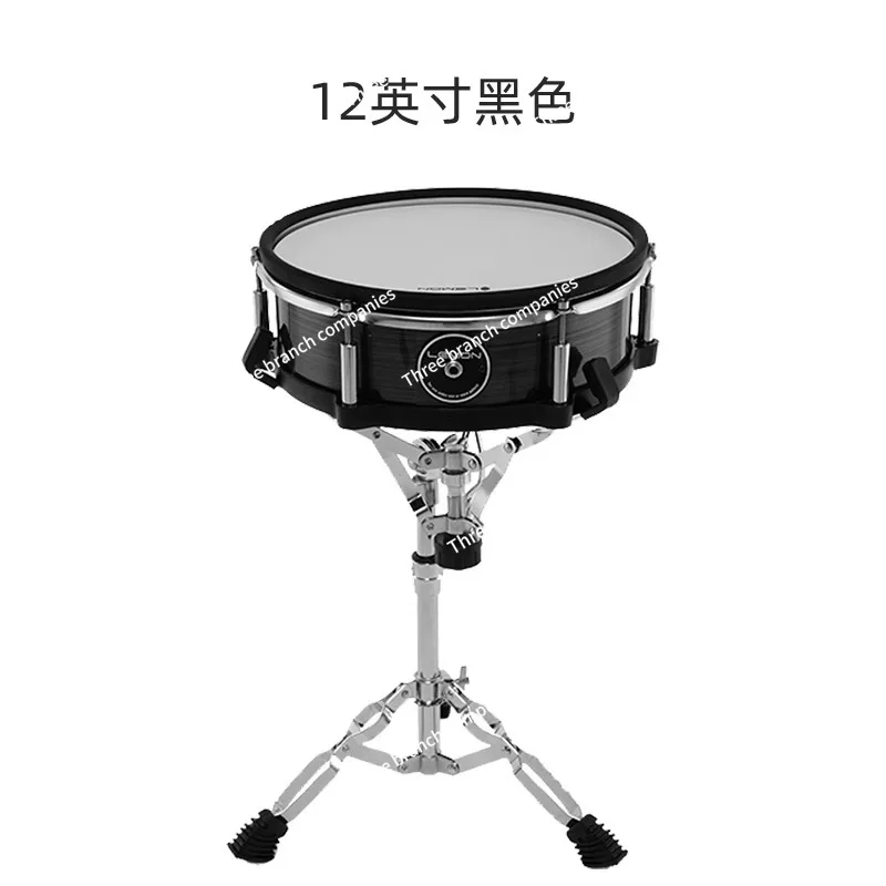 12 inch independent snare drum trigger electronic drum mesh wooden cavity snare drum with bracket