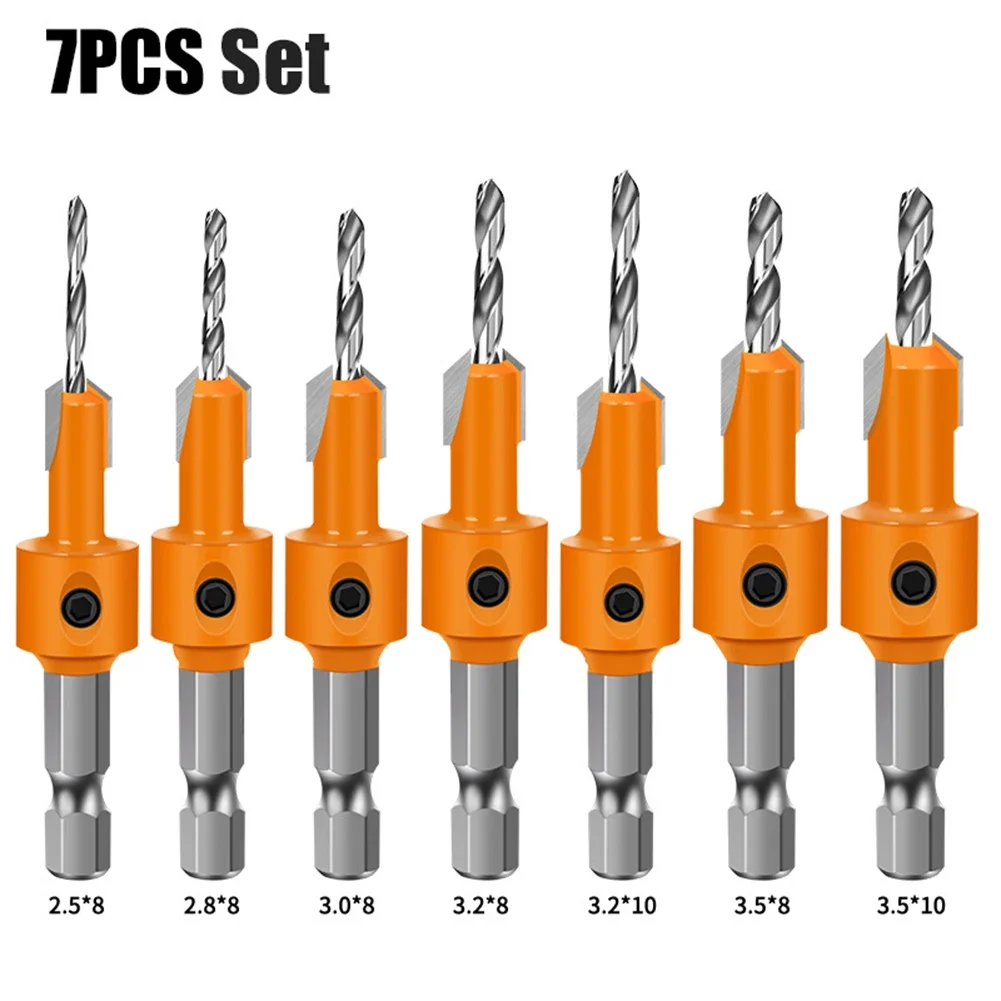 

Набор сверл с шестигранным хвостовиком, 1/4 дюйма, 7 шт.