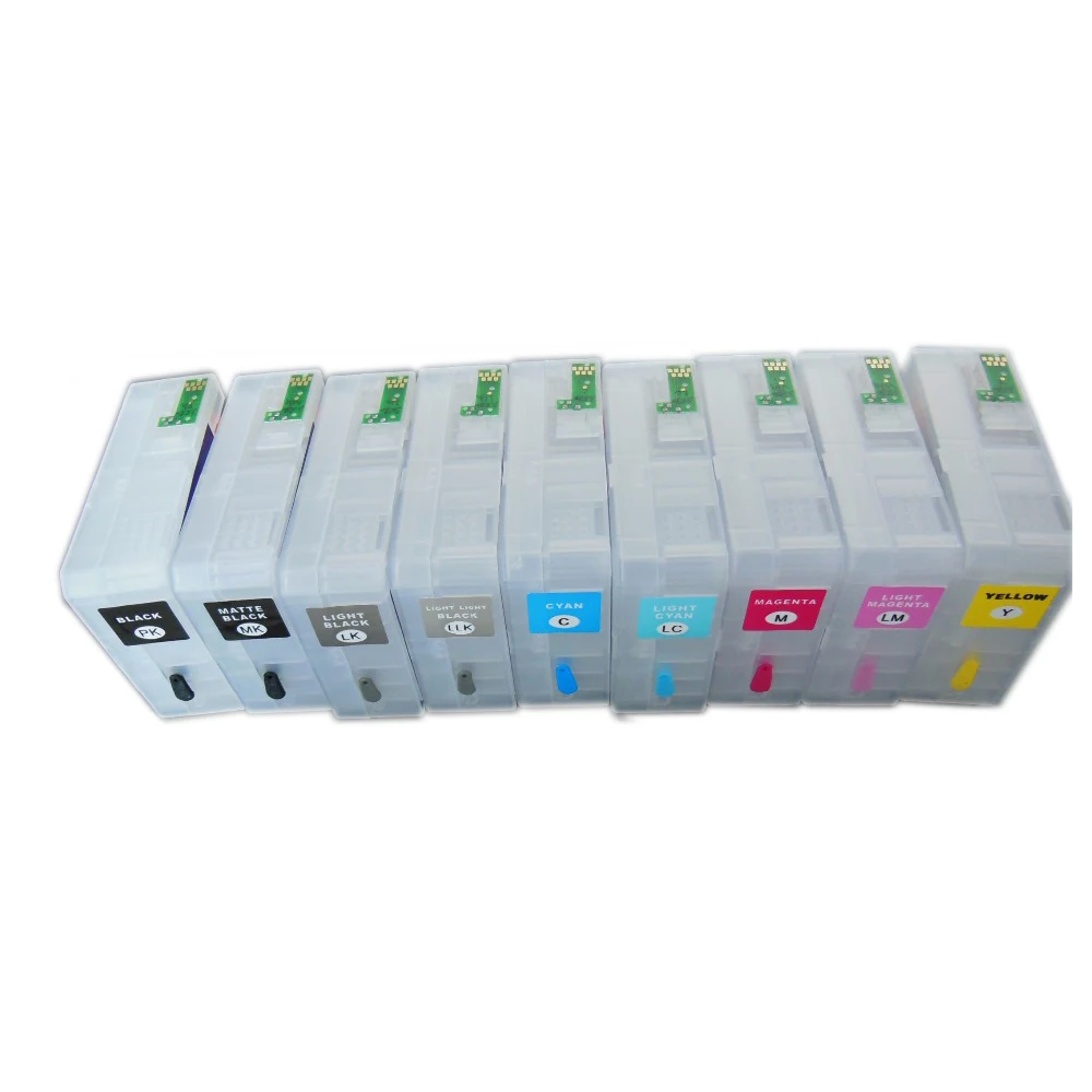 einkship 80ml P800 T8501 - T8509 Empty Refillable Ink Cartridge For Epson SureColor P800 SC-P800 Printer