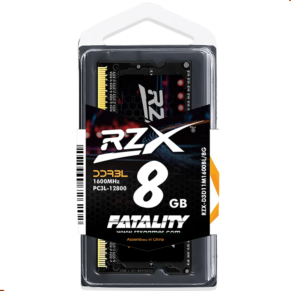 RZX Memoria RAM DDR3L Notebook 8GB 4GB 1.35V 204pin 1600MHz PC3L Laptop Sodimm Memória