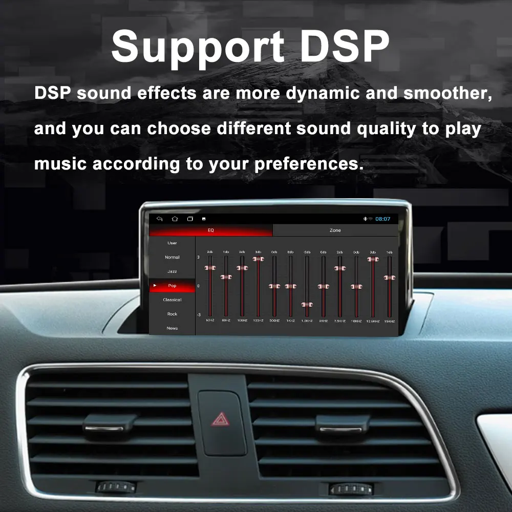Android 16 für Audi A6 A7 C7 RS6 RS7 S6 2012 - 2018 Auto-Radio-Videoplayer IPS HD Touchscreen Bluetooth Carplay Haupteinheit WLAN – Detail 16