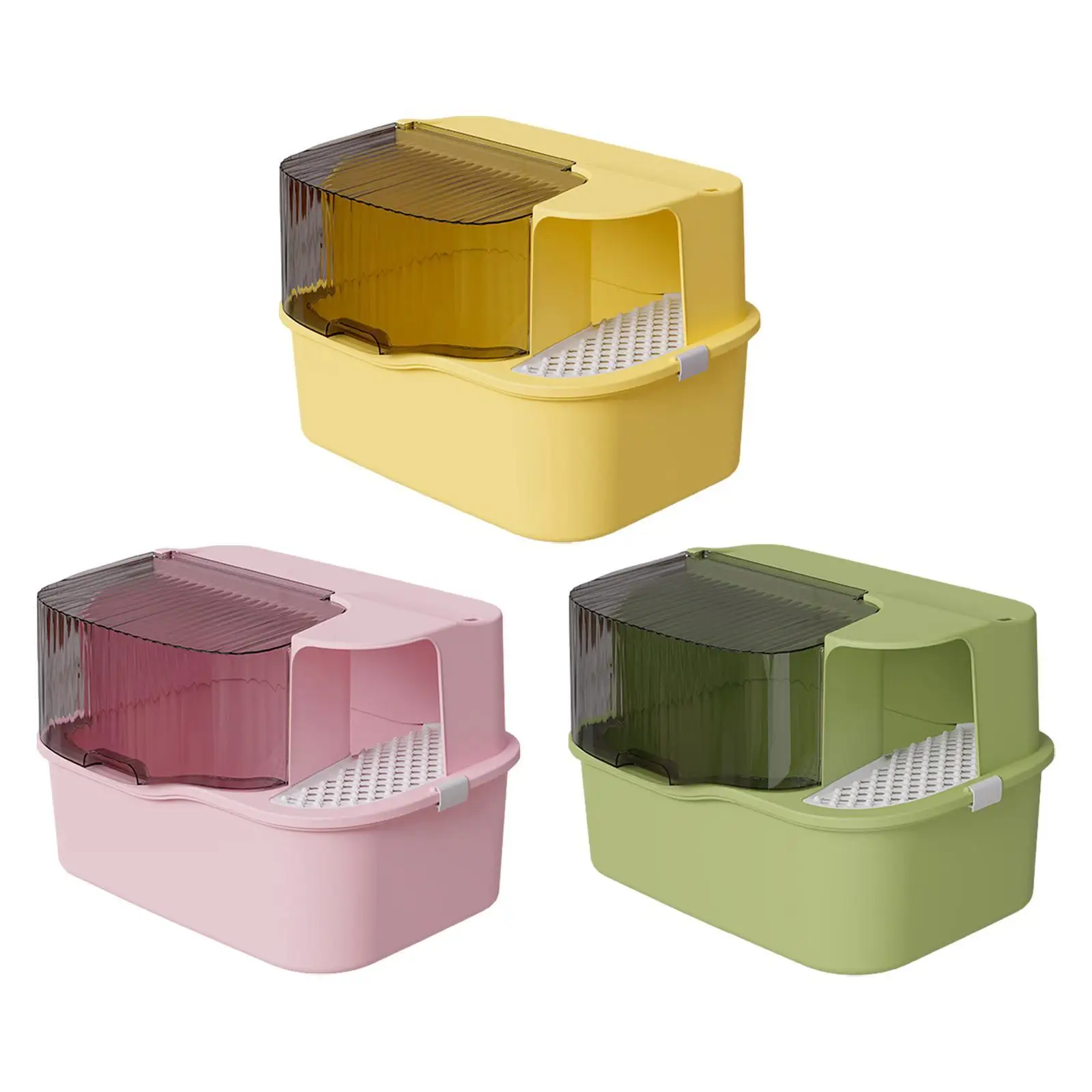 

Enclosed Cat Litter Box Kitten Potty Toilet Portable Detachable Jumbo Litter Box Cats Toilet Sand Box for Indoor Cats