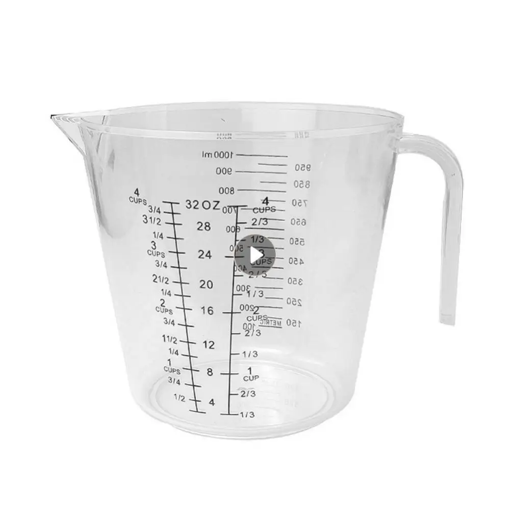 Liquid Measuring Cup Food Grade Measurement With Scale Plastic Easy To Clean With Handle Measuring Cup Transparent Measuring Cup