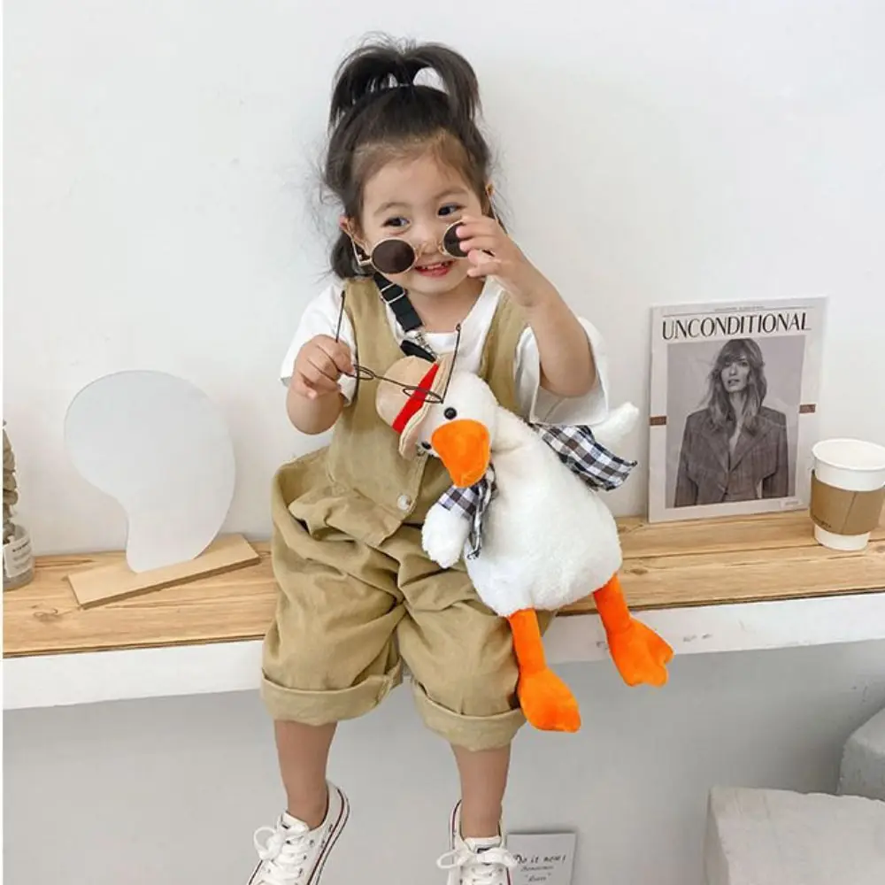 Tote Bag Refueled Duck Plush Bag Large Capacity Cartoon Cartoon Shoulder Bag Stuffed Zipper Plush Crossbody Bag Couple