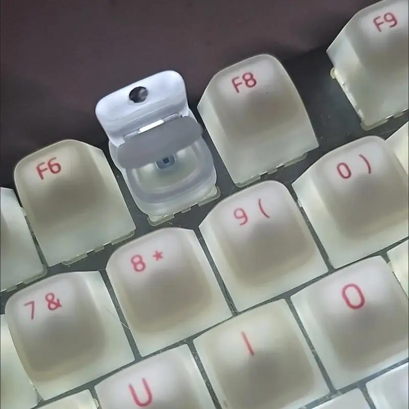 Funny Openable Lid Transparents Toilet Keycap for Most Mechanical Keyboards 83CF