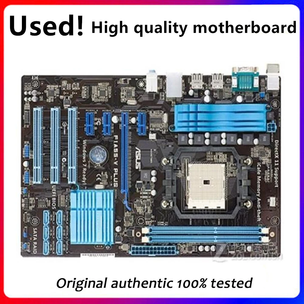 

For ASUS F1A55-V PLUS Motherboard Socket FM1 DDR3 For AMD A55M A55 Original Desktop Mainboard SATA II Used Mainboard