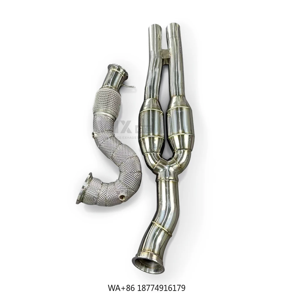 

Exhaust Downpipe for TTRS 8P RS3 2.5 TFSI EVO (EA855) 2017~ Head Section High Quality Exhaust Pipe Exhaust Modification